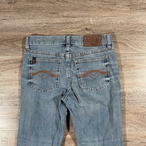 Cody James  Men's Jeans Slim Boot Cut Denim Western Casual Cowboy	31x30 Blue - Picture 8 of 8